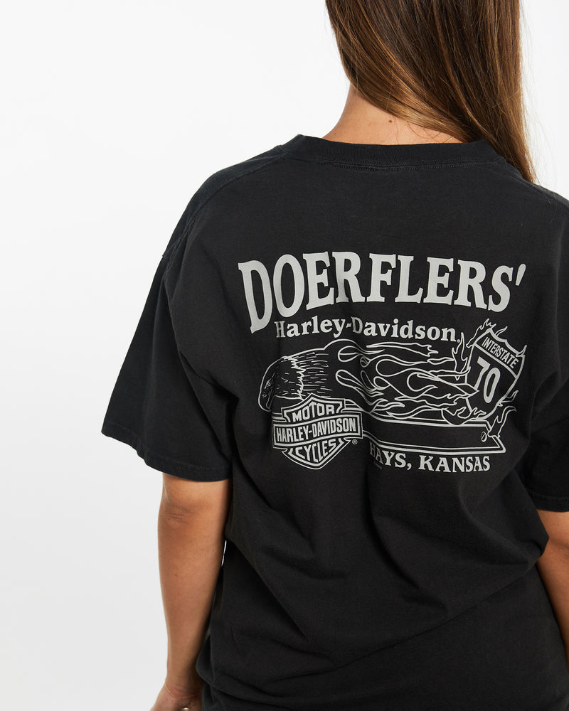 Vintage Harley Davidson Tee <br>M , The Real Deal , newtown, sydney, australia, thrift store, opshop, preloved, secondhand, sustainable, retro, antique, 70s, 80s, 90s, 2000s, 00s, fashion, clothing, streetwear, trendy, garment, style, boutique, store, shop, archive, sale, cheap, best, top