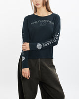 Vintage Harley Davidson Long Sleeve Tee <br>S , The Real Deal , newtown, sydney, australia, thrift store, opshop, preloved, secondhand, sustainable, retro, antique, 70s, 80s, 90s, 2000s, 00s, fashion, clothing, streetwear, trendy, garment, style, boutique, store, shop, archive, sale, cheap, best, top