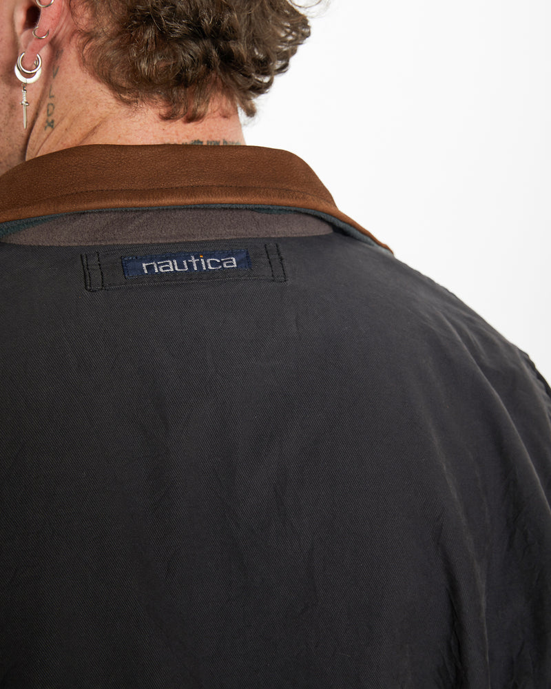 Vintage 90s Nautica 'Reversible' Harrington Jacket <br>L , The Real Deal , newtown, sydney, australia, thrift store, opshop, preloved, secondhand, sustainable, retro, antique, 70s, 80s, 90s, 2000s, 00s, fashion, clothing, streetwear, trendy, garment, style, boutique, store, shop, archive, sale, cheap, best, top