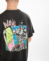 Vintage 90s Wave Cruiser Hawaii Surf Tee <br>XL , The Real Deal , newtown, sydney, australia, thrift store, opshop, preloved, secondhand, sustainable, retro, antique, 70s, 80s, 90s, 2000s, 00s, fashion, clothing, streetwear, trendy, garment, style, boutique, store, shop, archive, sale, cheap, best, top