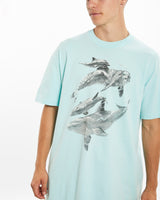 Vintage 1990 Dolphin Wildlife Tee <br>L , The Real Deal , newtown, sydney, australia, thrift store, opshop, preloved, secondhand, sustainable, retro, antique, 70s, 80s, 90s, 2000s, 00s, fashion, clothing, streetwear, trendy, garment, style, boutique, store, shop, archive, sale, cheap, best, top