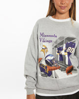 Vintage 1998 Minnesota Vikings Sweatshirt <br>M , The Real Deal , newtown, sydney, australia, thrift store, opshop, preloved, secondhand, sustainable, retro, antique, 70s, 80s, 90s, 2000s, 00s, fashion, clothing, streetwear, trendy, garment, style, boutique, store, shop, archive, sale, cheap, best, top