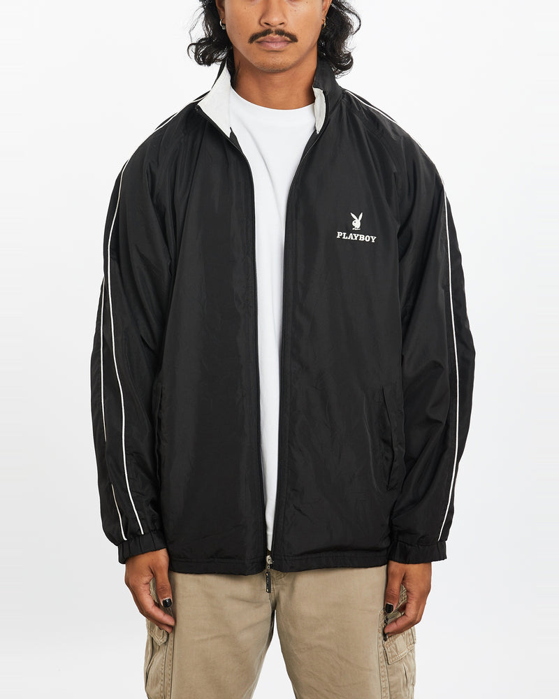 Vintage 90s Playboy Windbreaker Jacket <br>L , The Real Deal , newtown, sydney, australia, thrift store, opshop, preloved, secondhand, sustainable, retro, antique, 70s, 80s, 90s, 2000s, 00s, fashion, clothing, streetwear, trendy, garment, style, boutique, store, shop, archive, sale, cheap, best, top