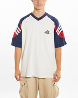 Vintage 90s Adidas Tee <br>L , The Real Deal , newtown, sydney, australia, thrift store, opshop, preloved, secondhand, sustainable, retro, antique, 70s, 80s, 90s, 2000s, 00s, fashion, clothing, streetwear, trendy, garment, style, boutique, store, shop, archive, sale, cheap, best, top