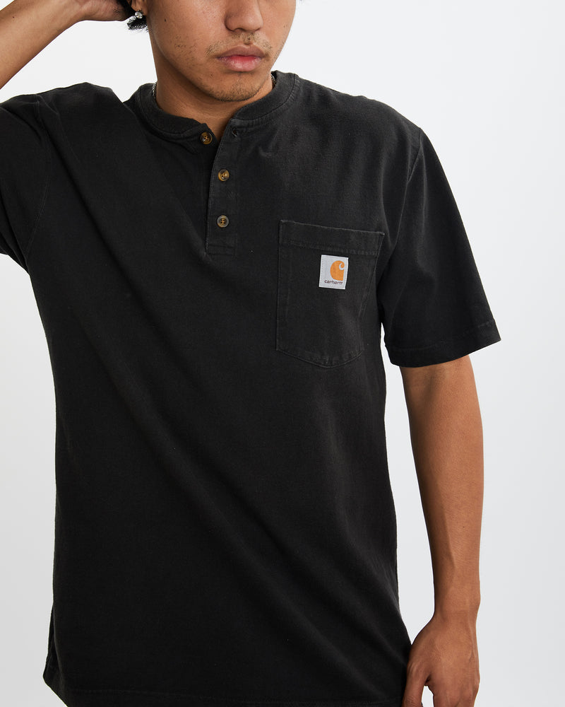 Vintage Carhartt Henley Tee <br>L , The Real Deal , newtown, sydney, australia, thrift store, opshop, preloved, secondhand, sustainable, retro, antique, 70s, 80s, 90s, 2000s, 00s, fashion, clothing, streetwear, trendy, garment, style, boutique, store, shop, archive, sale, cheap, best, top