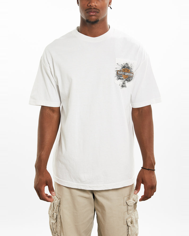 Vintage Harley Davidson Tee <br>XL , The Real Deal , newtown, sydney, australia, thrift store, opshop, preloved, secondhand, sustainable, retro, antique, 70s, 80s, 90s, 2000s, 00s, fashion, clothing, streetwear, trendy, garment, style, boutique, store, shop, archive, sale, cheap, best, top