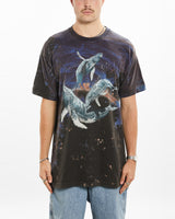 Vintage 90s Whale Wildlife Tee <br>XL , The Real Deal , newtown, sydney, australia, thrift store, opshop, preloved, secondhand, sustainable, retro, antique, 70s, 80s, 90s, 2000s, 00s, fashion, clothing, streetwear, trendy, garment, style, boutique, store, shop, archive, sale, cheap, best, top