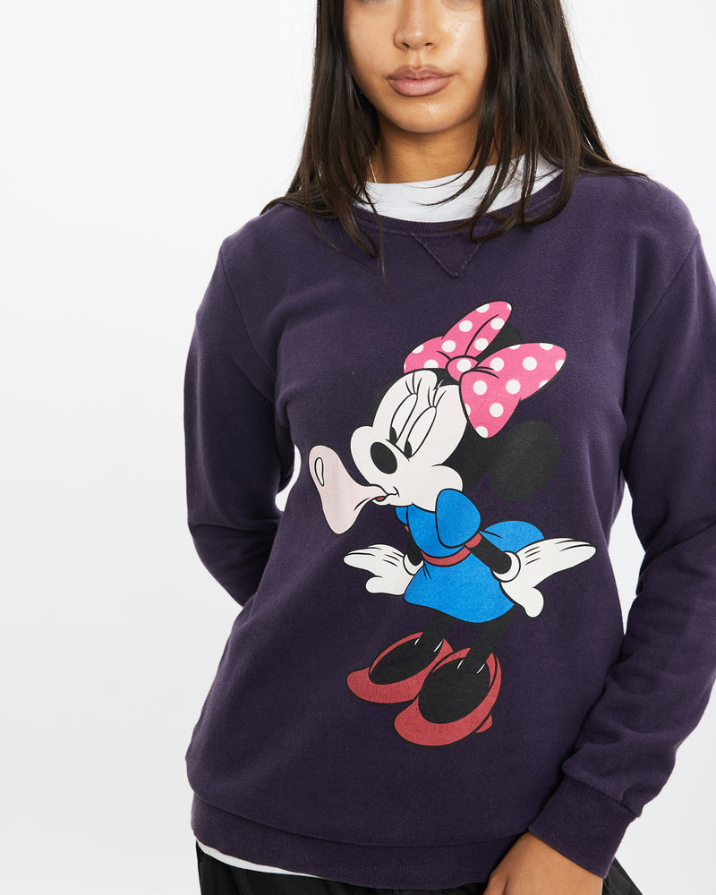 Vintage Disney Minnie Mouse Sweatshirt <br>S , The Real Deal , newtown, sydney, australia, thrift store, opshop, preloved, secondhand, sustainable, retro, antique, 70s, 80s, 90s, 2000s, 00s, fashion, clothing, streetwear, trendy, garment, style, boutique, store, shop, archive, sale, cheap, best, top