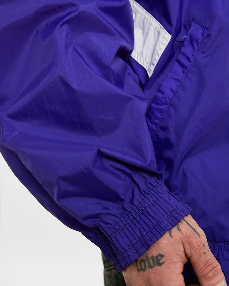 Vintage 90s Adidas Northwestern Wildcats Windbreaker Jacket <br>L , The Real Deal , newtown, sydney, australia, thrift store, opshop, preloved, secondhand, sustainable, retro, antique, 70s, 80s, 90s, 2000s, 00s, fashion, clothing, streetwear, trendy, garment, style, boutique, store, shop, archive, sale, cheap, best, top