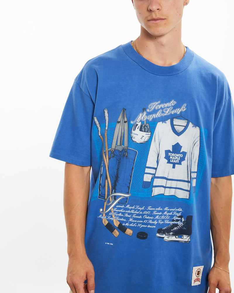 Vintage 1992 NHL Toronto Maple Leafs Tee <br>L , The Real Deal , newtown, sydney, australia, thrift store, opshop, preloved, secondhand, sustainable, retro, antique, 70s, 80s, 90s, 2000s, 00s, fashion, clothing, streetwear, trendy, garment, style, boutique, store, shop, archive, sale, cheap, best, top