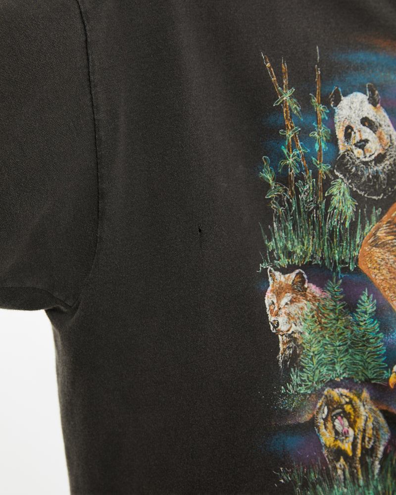 Vintage 90s Wildlife Tee <br>L , The Real Deal , newtown, sydney, australia, thrift store, opshop, preloved, secondhand, sustainable, retro, antique, 70s, 80s, 90s, 2000s, 00s, fashion, clothing, streetwear, trendy, garment, style, boutique, store, shop, archive, sale, cheap, best, top