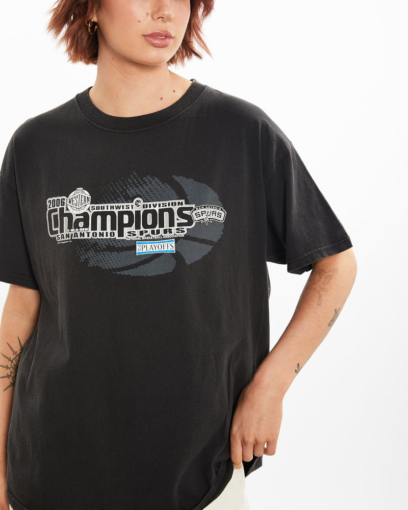 Vintage NBA San Antonio Spurs Tee <br>M , The Real Deal , newtown, sydney, australia, thrift store, opshop, preloved, secondhand, sustainable, retro, antique, 70s, 80s, 90s, 2000s, 00s, fashion, clothing, streetwear, trendy, garment, style, boutique, store, shop, archive, sale, cheap, best, top