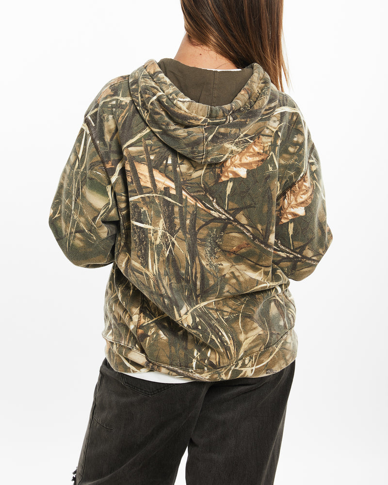 Vintage Realtree Camo Hooded Sweatshirt <br>L