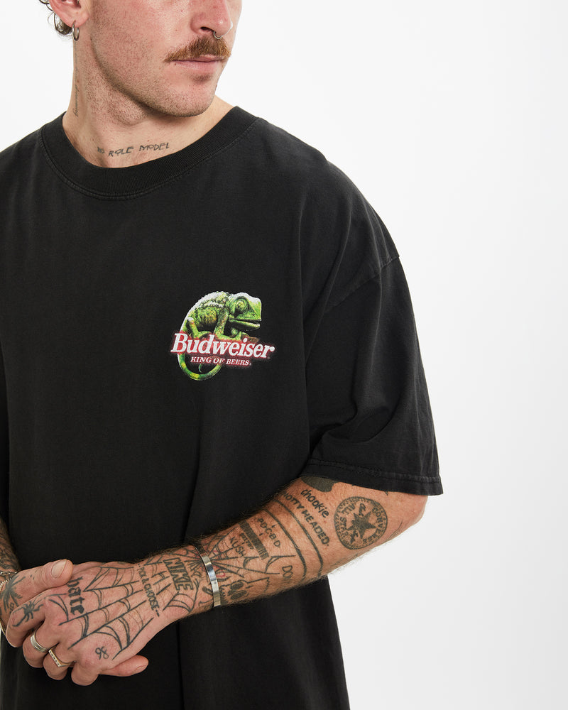 Vintage 1998 Budweiser Tee <br>L , The Real Deal , newtown, sydney, australia, thrift store, opshop, preloved, secondhand, sustainable, retro, antique, 70s, 80s, 90s, 2000s, 00s, fashion, clothing, streetwear, trendy, garment, style, boutique, store, shop, archive, sale, cheap, best, top