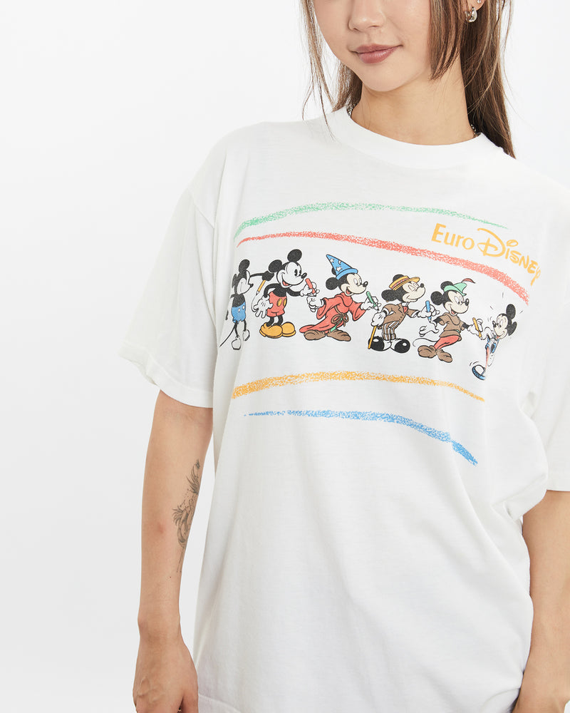 Vintage 90s Euro Disney Mickey Mouse Tee <br>S , The Real Deal , newtown, sydney, australia, thrift store, opshop, preloved, secondhand, sustainable, retro, antique, 70s, 80s, 90s, 2000s, 00s, fashion, clothing, streetwear, trendy, garment, style, boutique, store, shop, archive, sale, cheap, best, top