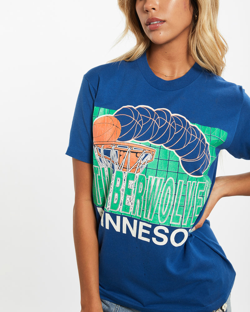 Vintage 80s NCAA Minnesota Timberwolves Tee <br>XS , The Real Deal , newtown, sydney, australia, thrift store, opshop, preloved, secondhand, sustainable, retro, antique, 70s, 80s, 90s, 2000s, 00s, fashion, clothing, streetwear, trendy, garment, style, boutique, store, shop, archive, sale, cheap, best, top