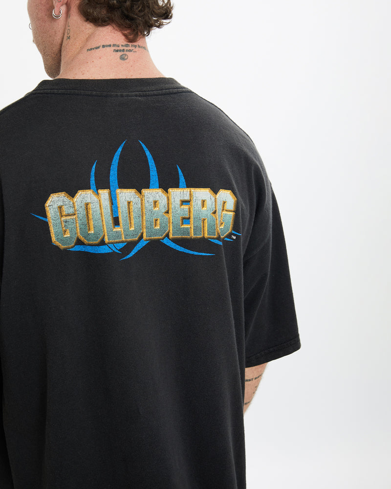 Vintage 1998 WCW Goldberg Wrestling Tee <br>L , The Real Deal , newtown, sydney, australia, thrift store, opshop, preloved, secondhand, sustainable, retro, antique, 70s, 80s, 90s, 2000s, 00s, fashion, clothing, streetwear, trendy, garment, style, boutique, store, shop, archive, sale, cheap, best, top