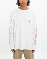 Vintage Harley Davidson Long Sleeve Tee <br>XL , The Real Deal , newtown, sydney, australia, thrift store, opshop, preloved, secondhand, sustainable, retro, antique, 70s, 80s, 90s, 2000s, 00s, fashion, clothing, streetwear, trendy, garment, style, boutique, store, shop, archive, sale, cheap, best, top
