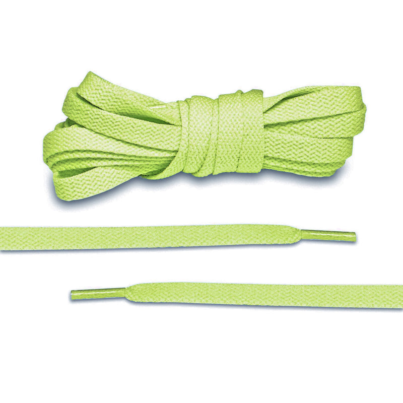 Flat Shoelaces - Lime , Not specified , newtown, sydney, australia, thrift store, opshop, preloved, secondhand, sustainable, retro, antique, 70s, 80s, 90s, 2000s, 00s, fashion, clothing, streetwear, trendy, garment, style, boutique, store, shop, archive, sale, cheap, best, top