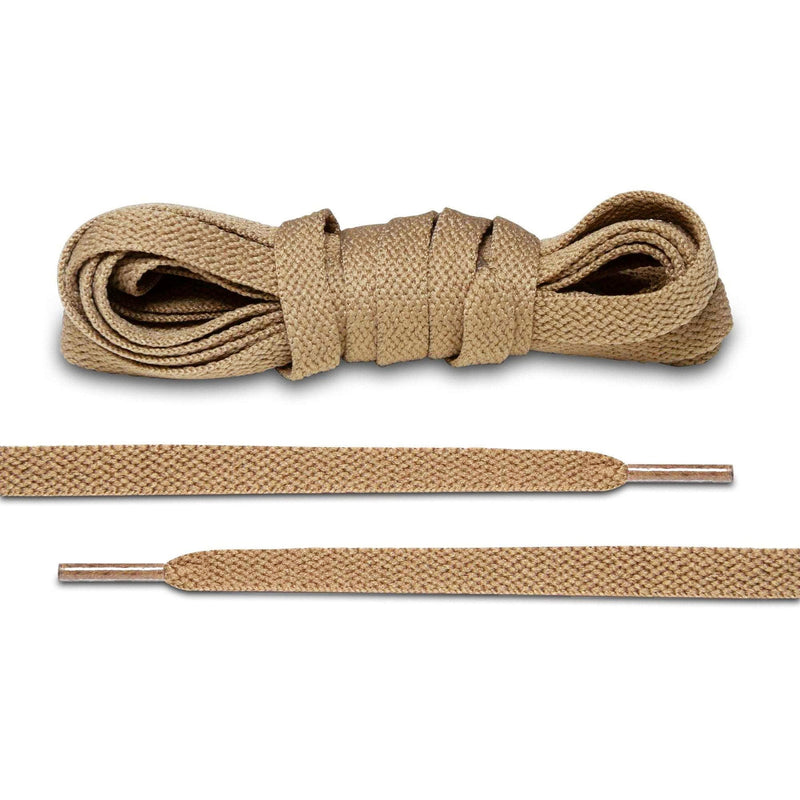 Flat Shoelaces - Taupe , Not specified , newtown, sydney, australia, thrift store, opshop, preloved, secondhand, sustainable, retro, antique, 70s, 80s, 90s, 2000s, 00s, fashion, clothing, streetwear, trendy, garment, style, boutique, store, shop, archive, sale, cheap, best, top